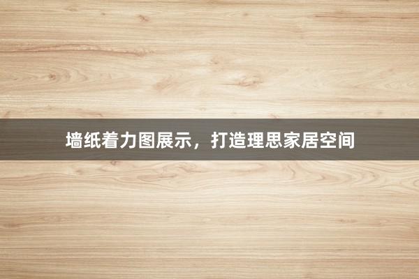 墙纸着力图展示，打造理思家居空间